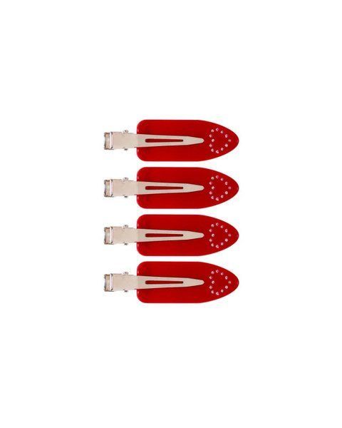 Сет зажимів для волосся Emi Jay Popstar Clips in Amour Rouge 003726 фото