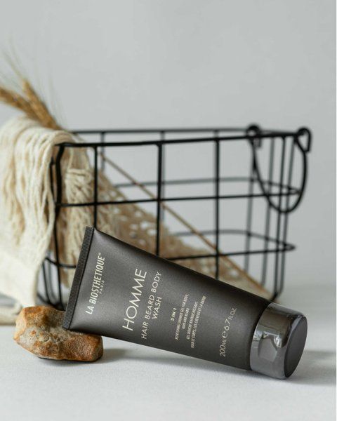 Гель для тіла, волосся та бороди La Biosthetique Homme Hair Beard Body Wash 200 ml 002109 фото