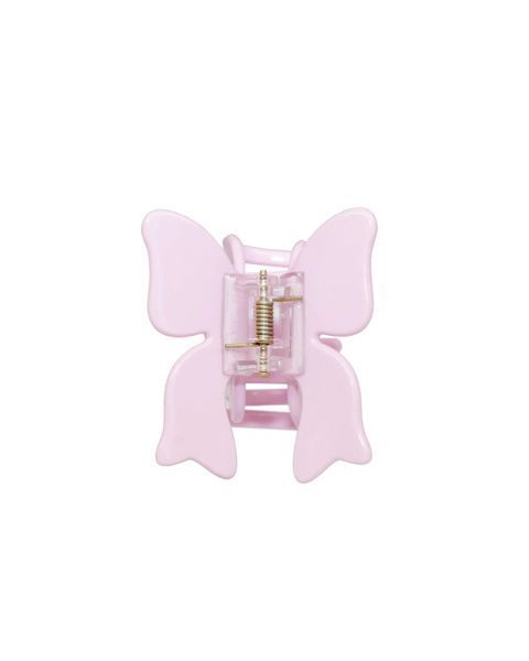 Крабик для волос в форме бантика Emi Jay Bow Clip in Puff Pink 003391 фото