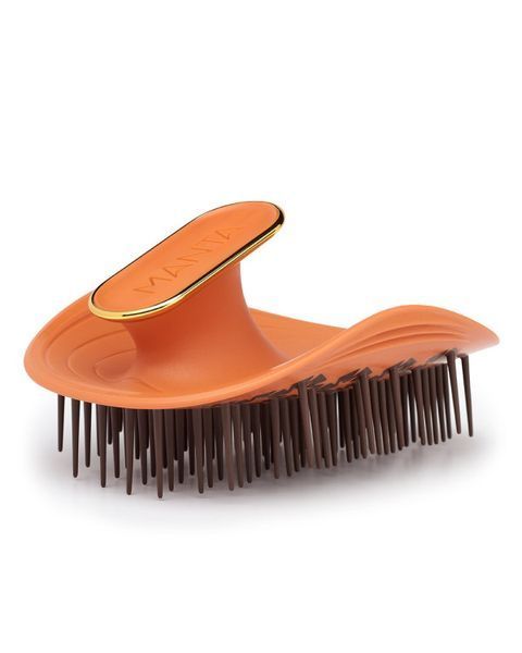 Оригінальний гребінець Manta Brush Kinks, Coils & Curls Amber Orange 003468 фото