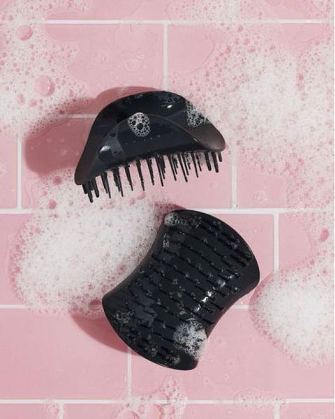 Массажная щетка для кожи головы Tangle Teezer The Scalp Exfoliator and Massager Onyx Black 002356 фото